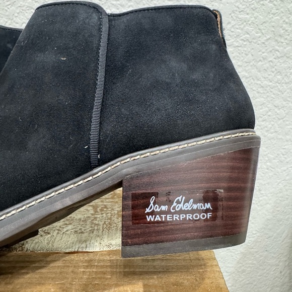 Sam Edelman Pry e Black Suede Ankle Boots Size 10.5 - Picture 6 of 10